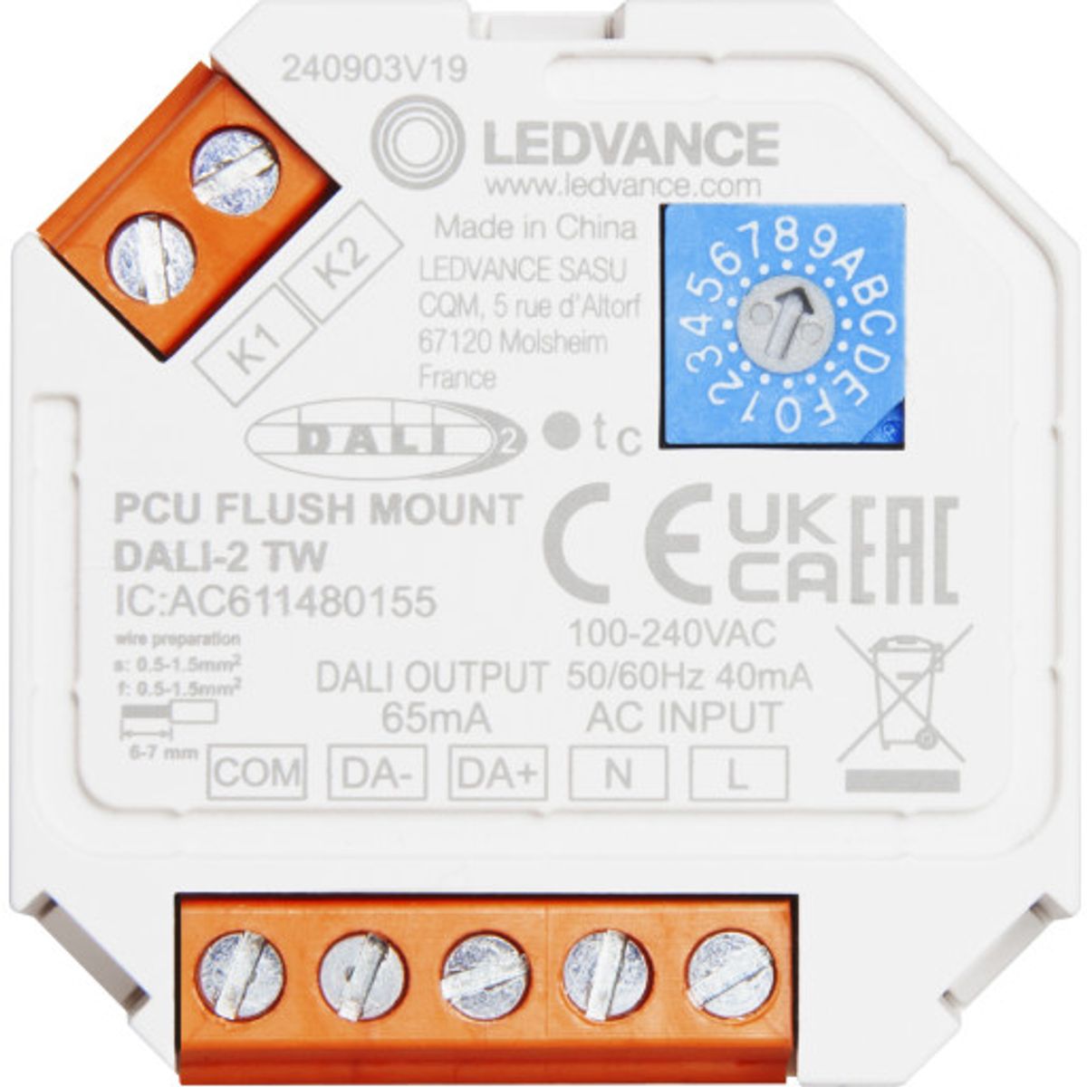 TRYKKNAP CP 4TAST (PCU) DALI 2