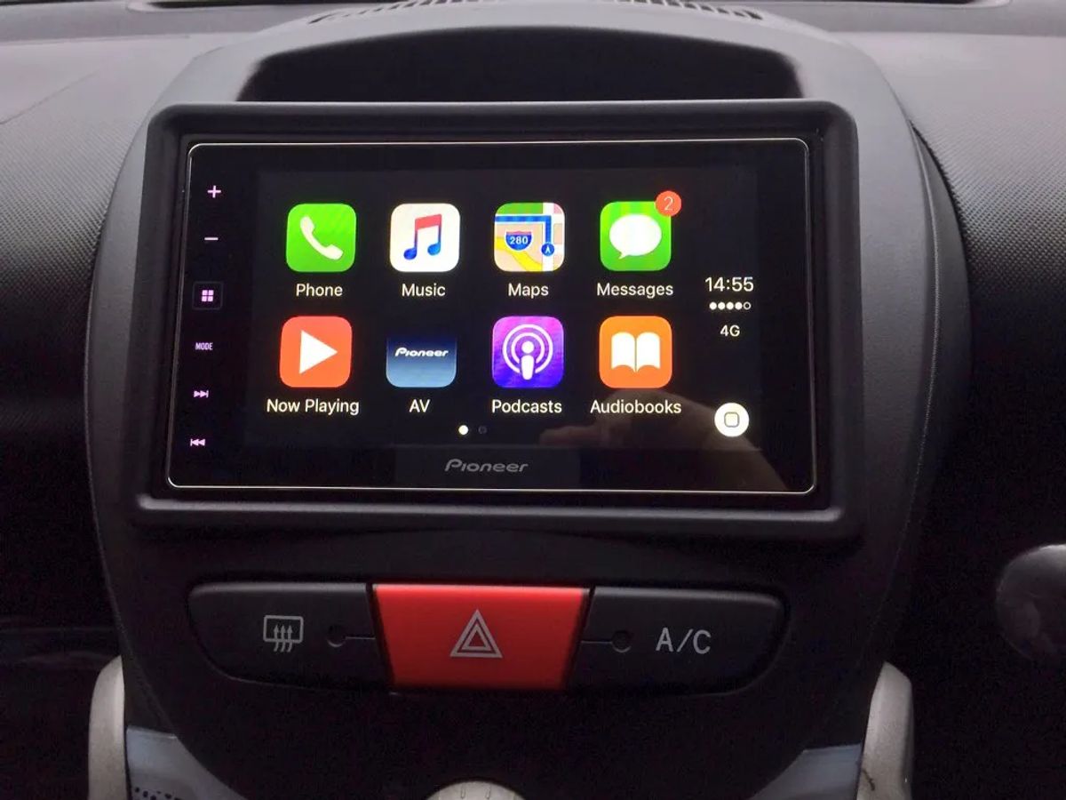 Trådløs Carplay i Peugeot 107 (2004-2014)