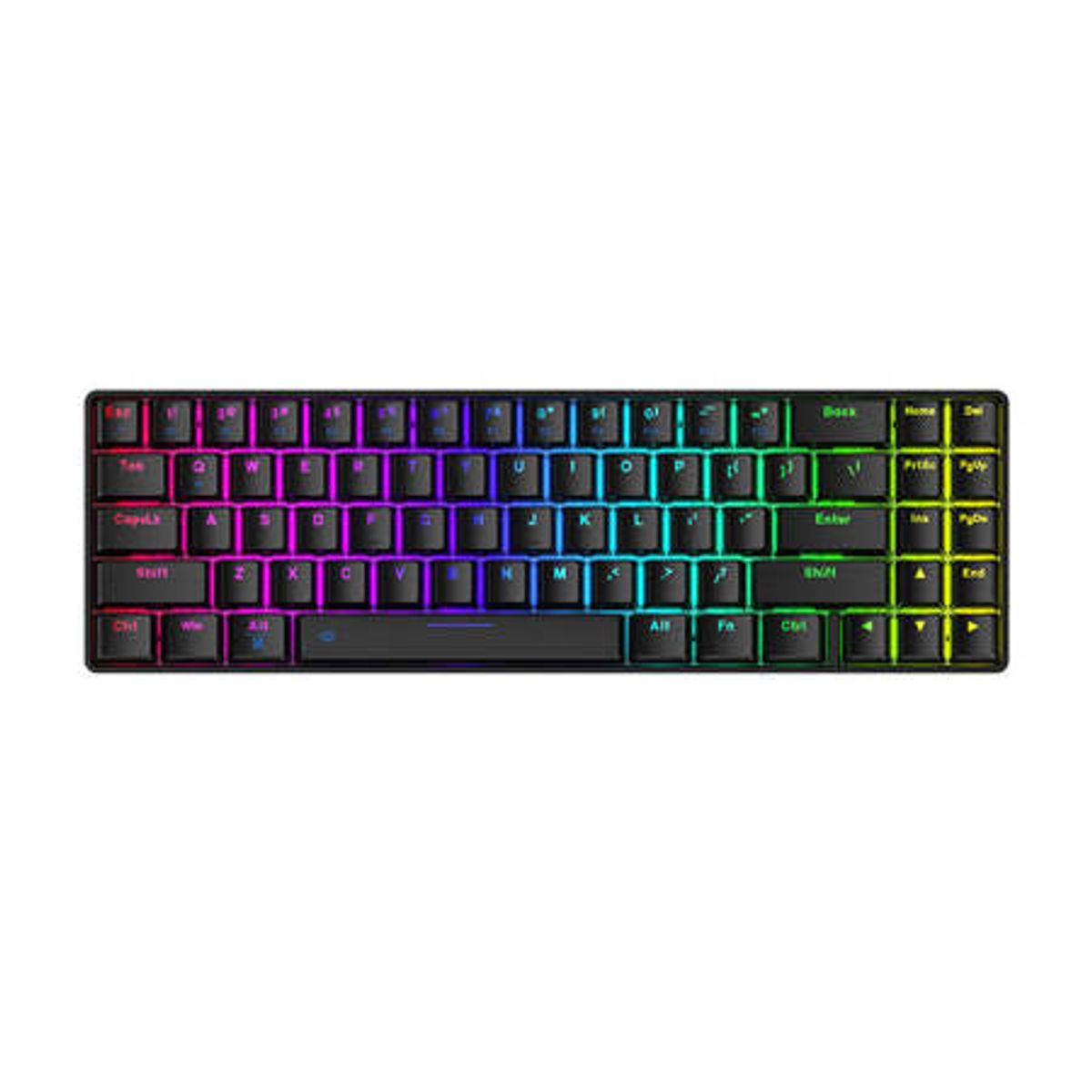 Trådløs mekanisk tastatur Dareu EK871 Bluetooth + 2.4G RGB (sort)