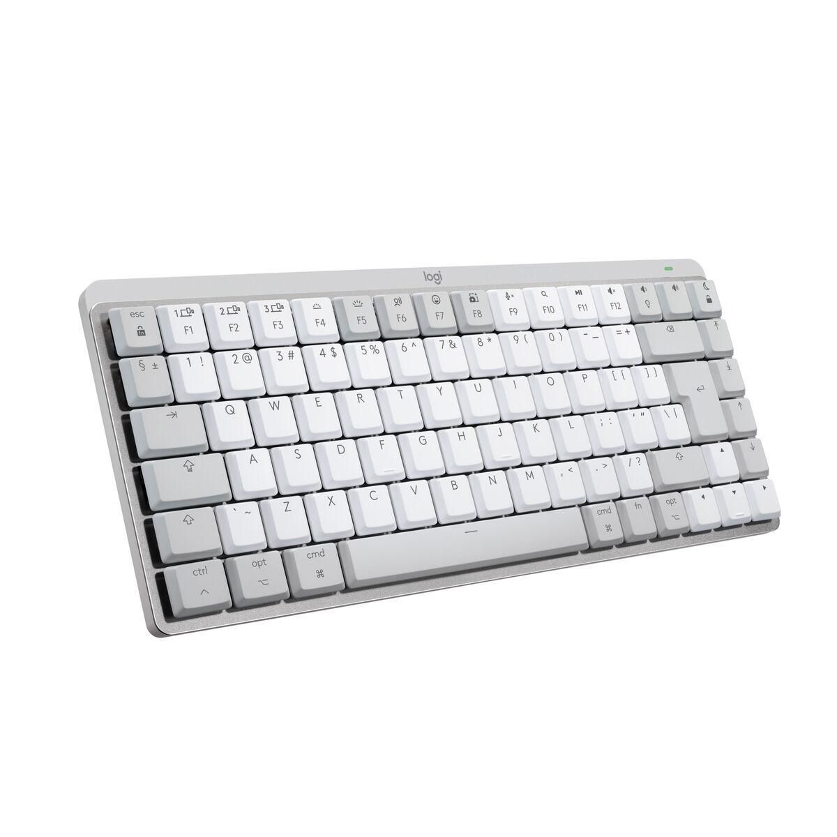 Trådløst tastatur Logitech 920-010799 Engelsk EEUU Hvid QWERTY Hvid/Grå