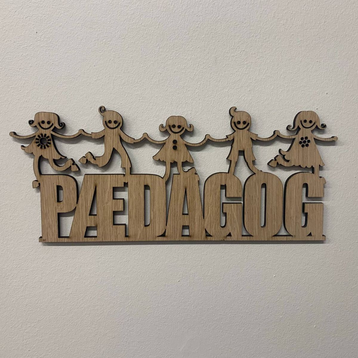 Træskilt - Pædagog