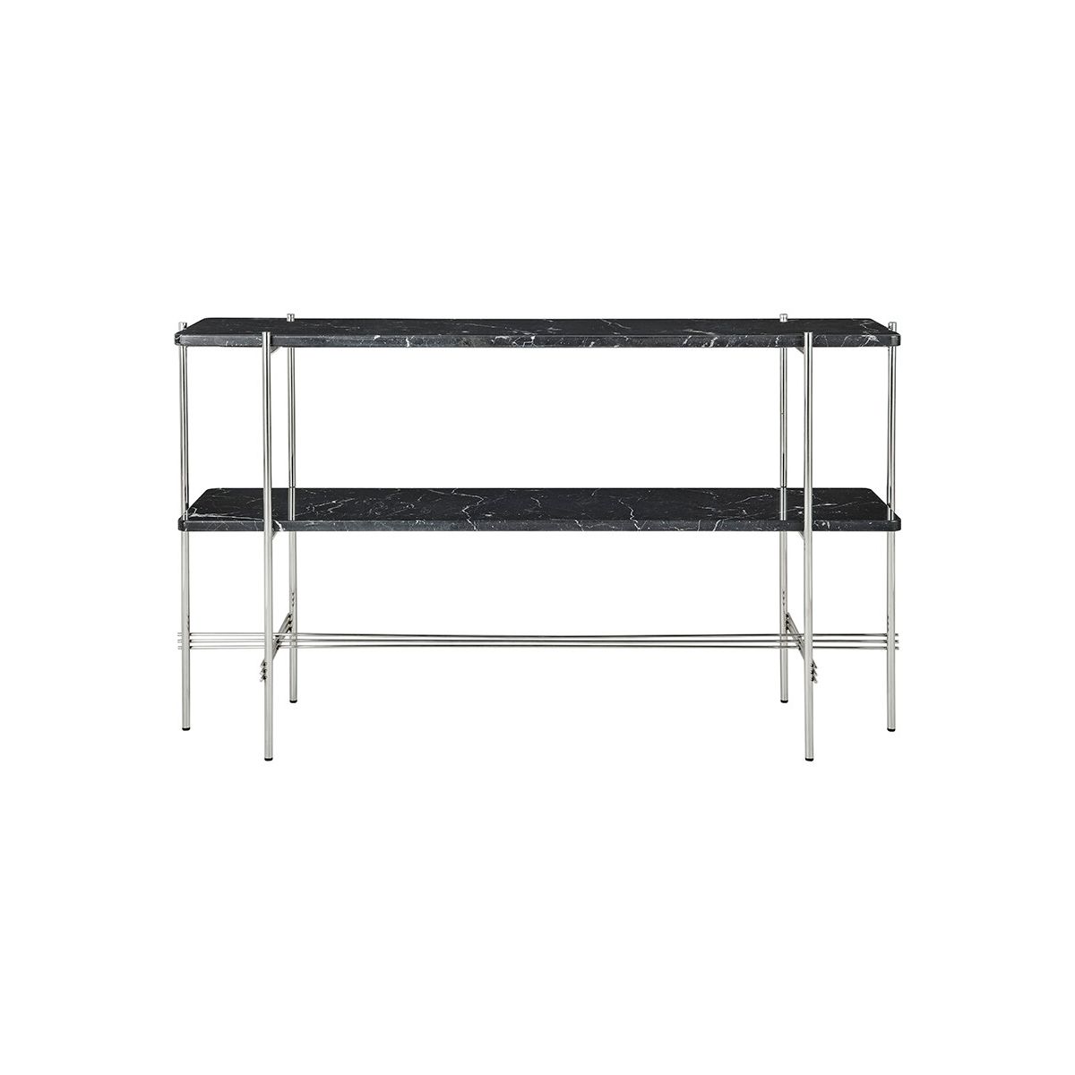 TS Console, 2 rack fra GUBI (Sort / Poleret stål)