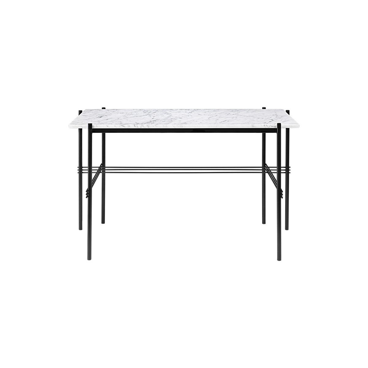 TS Desk 120x60 fra GUBI (White Carrara Marble)