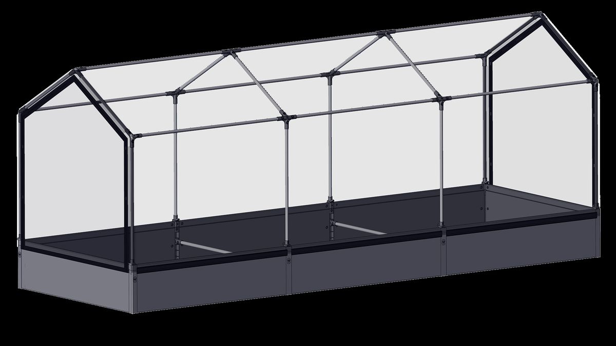 Tunnelhøjbed - PVC 30x120x360 cm