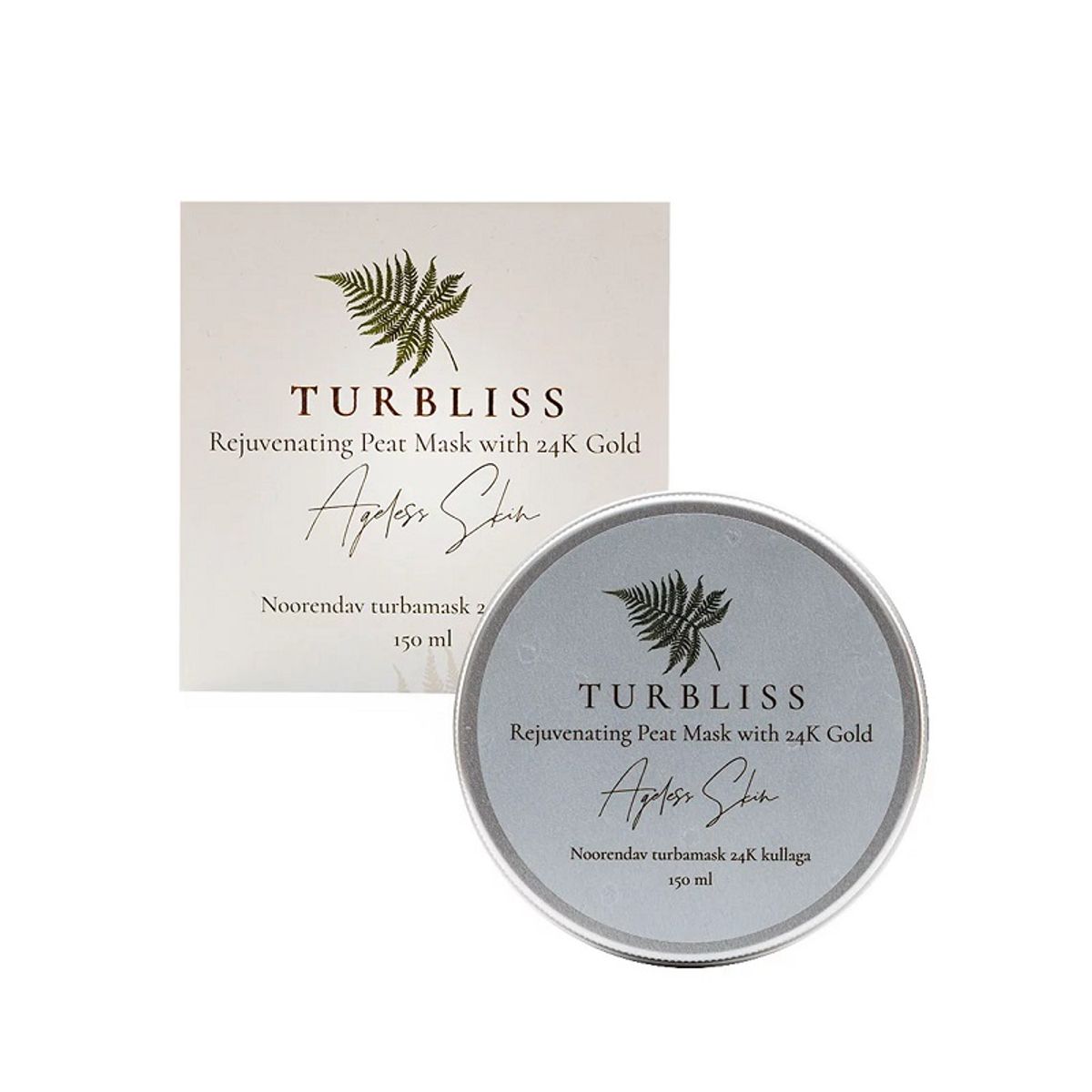 TURBLISS - Bioaktiv Tørve-maske med 24K Guld 150ml