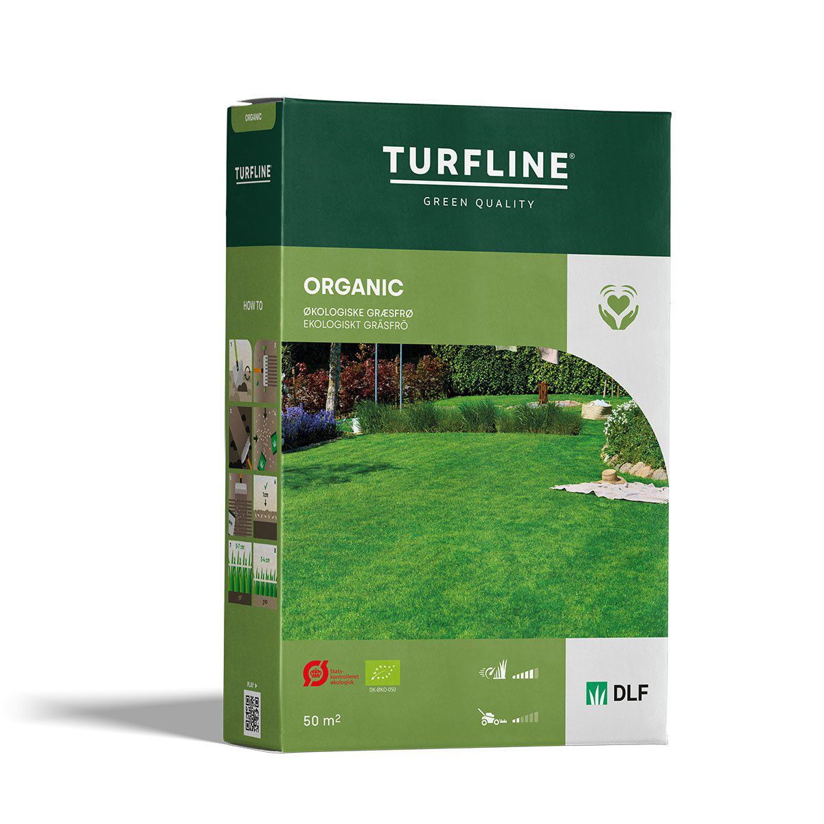 Turfline "Organic" økologiske græsfrø - 1,0 kg.