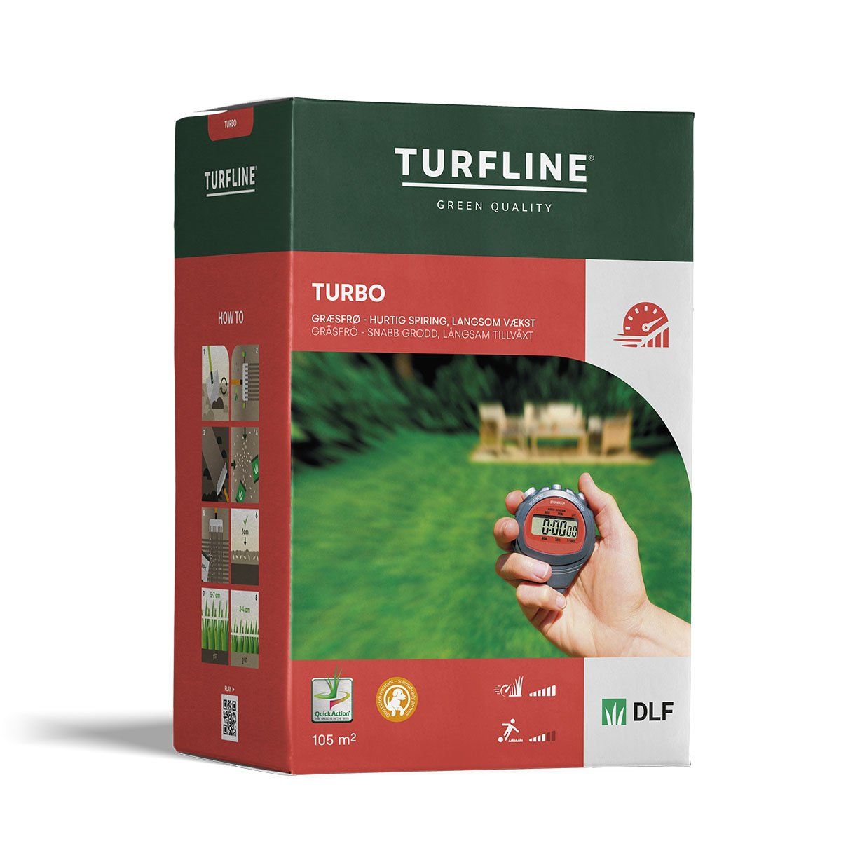 Turfline" Turbo" græsfrø - 2,1 kg.