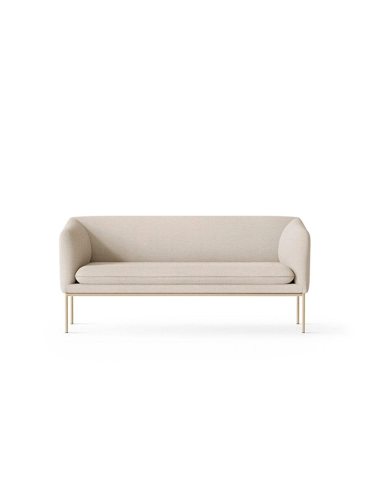 Turn Sofa 2 Bouclé, off-white fra Ferm Living (Cashmere Stel)