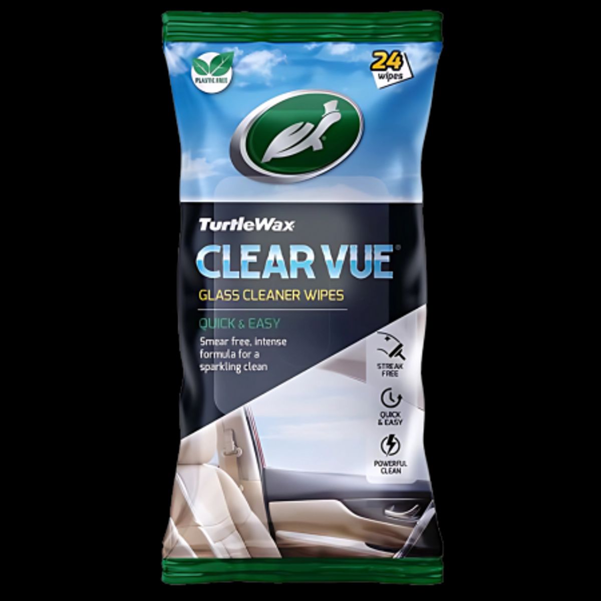 Turtle Wax Clear Vue Glass Wipes - 12 stk.