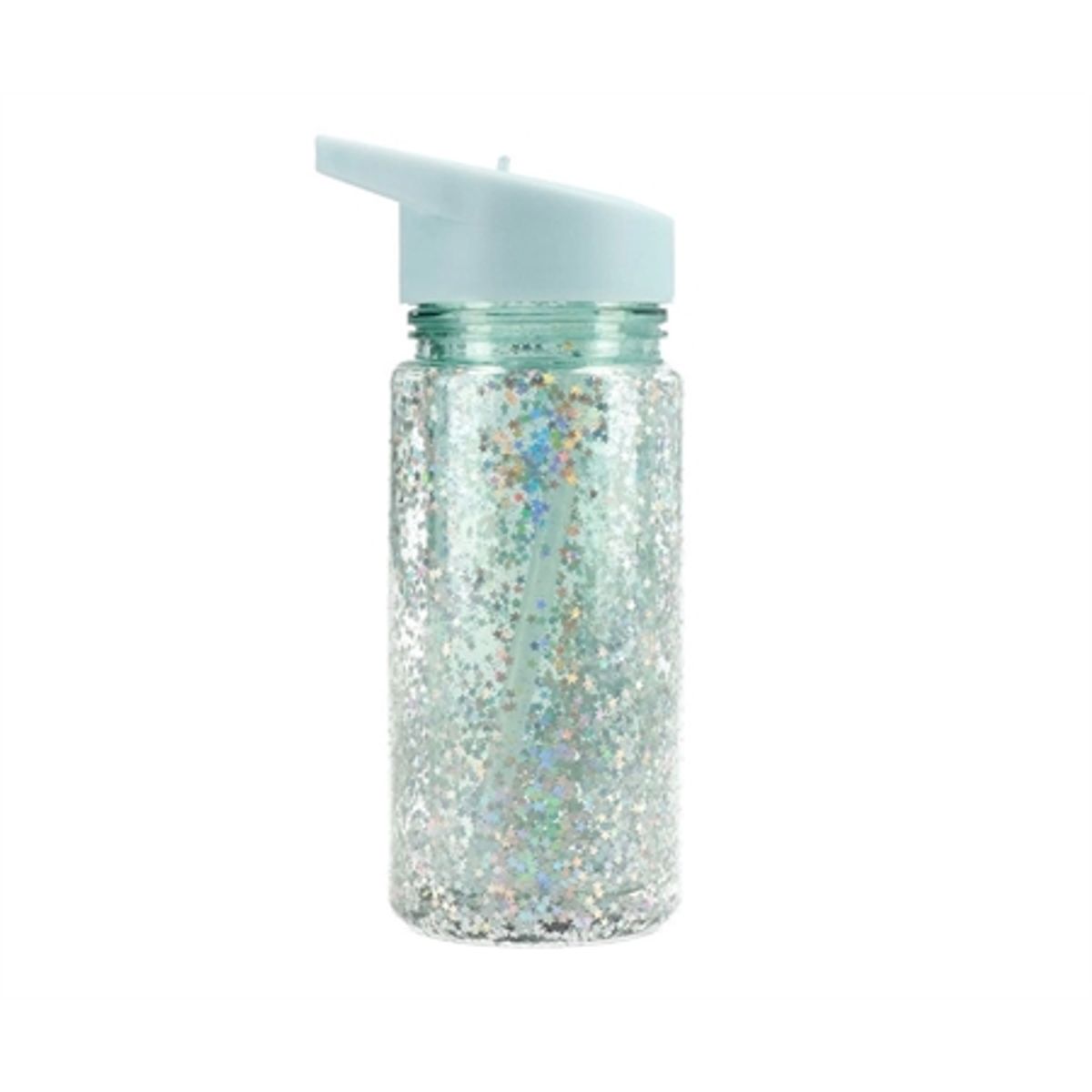 TUTETE Glitter Drikkedunk Stjerner Aqua