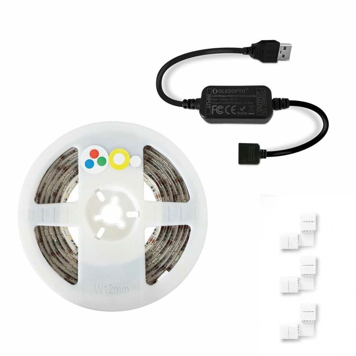 Tuya Wifi - TV LED Strip - LED lysbånd - RGB+CCT - 2 meter - IP20