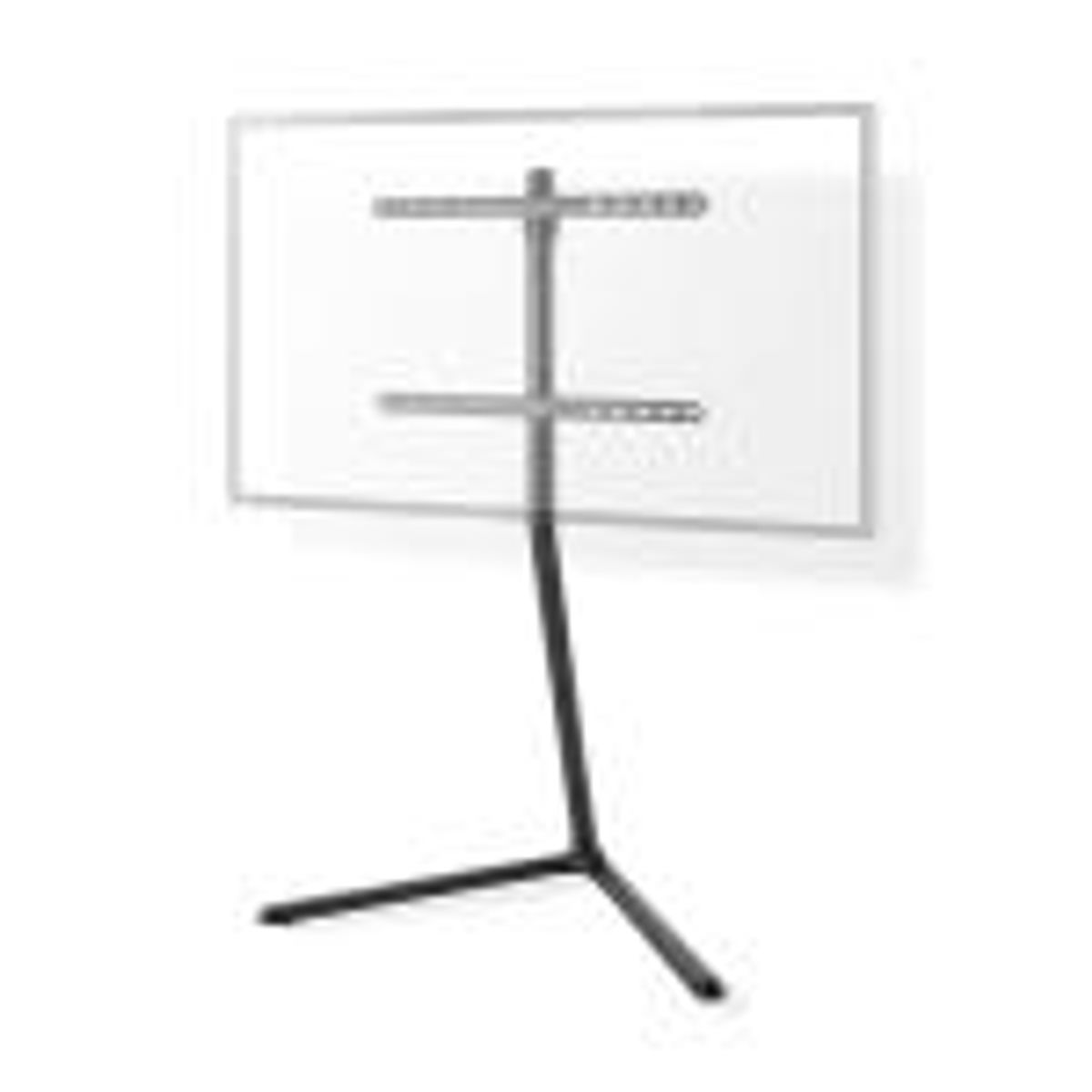 TV Gulv Stand | 49 - 70 " | Maksimal vægt: 40 kg | V-shape Design | skrid rem | Snap-lock | Aluminium / Stål | Sort