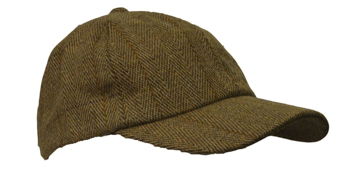 Tweed baseball cap, one size, lys salvie - Lys grøn