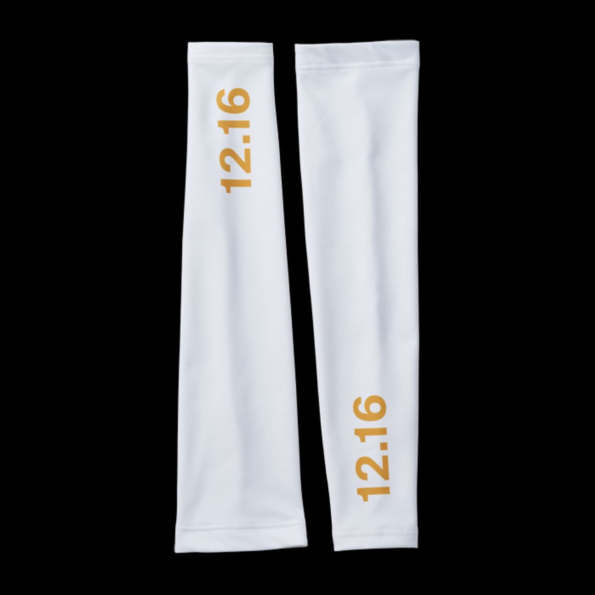 Twelve Sixteen Arm Varmer Roubaix Hvide/guld - XL