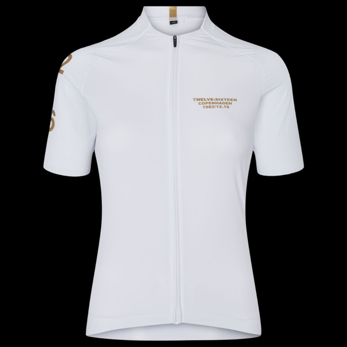 Twelve Sixteen Cykeltrøje Sky Pro Hvid/Guld Kvinder Fit - Large