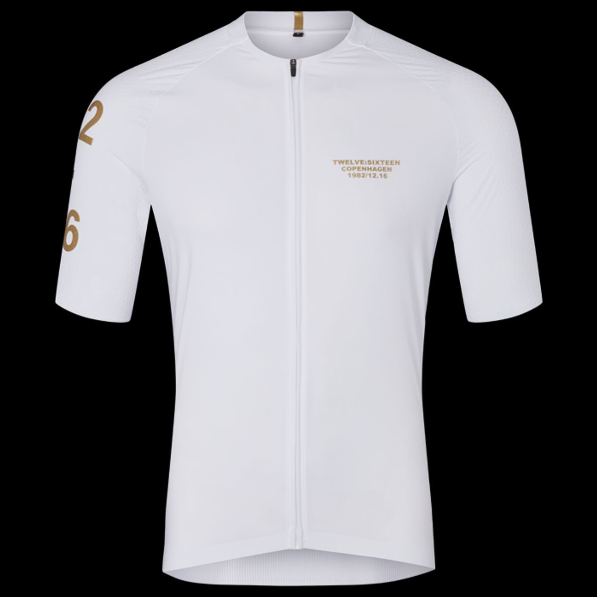 Twelve Sixteen Cykeltrøje Sky Pro Jersey Hvid/guld - Small