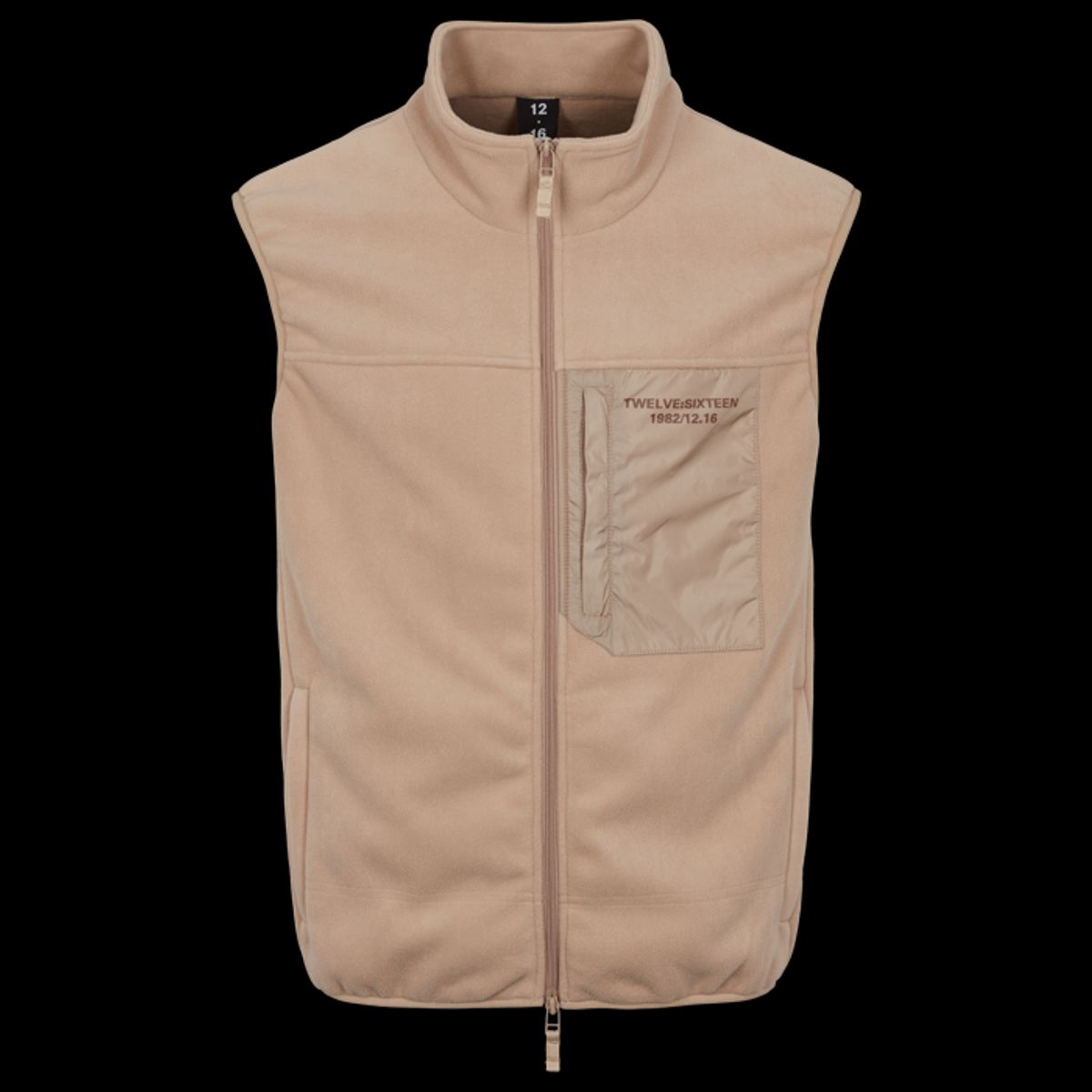 Twelve Sixteen Fleece Vest Sand - XXXL