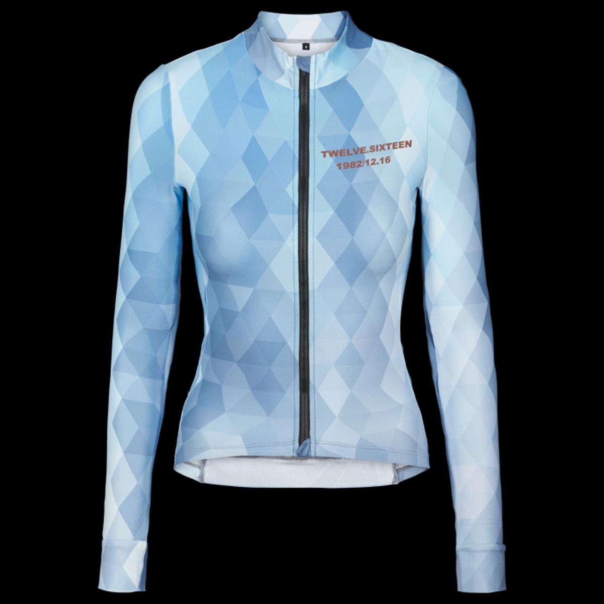 Twelve Sixteen Langærmet Cykeltrøje Sky L. Blue Kvinder Fit - Medium / Blue