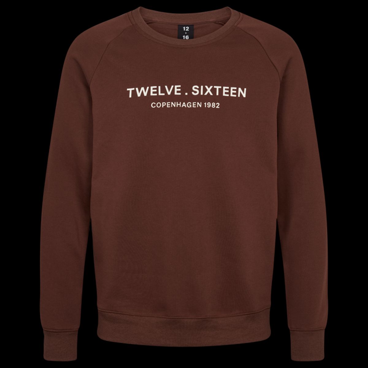 Twelve Sixteen Sweatshirt M. Brun 100% Bomuld - Large