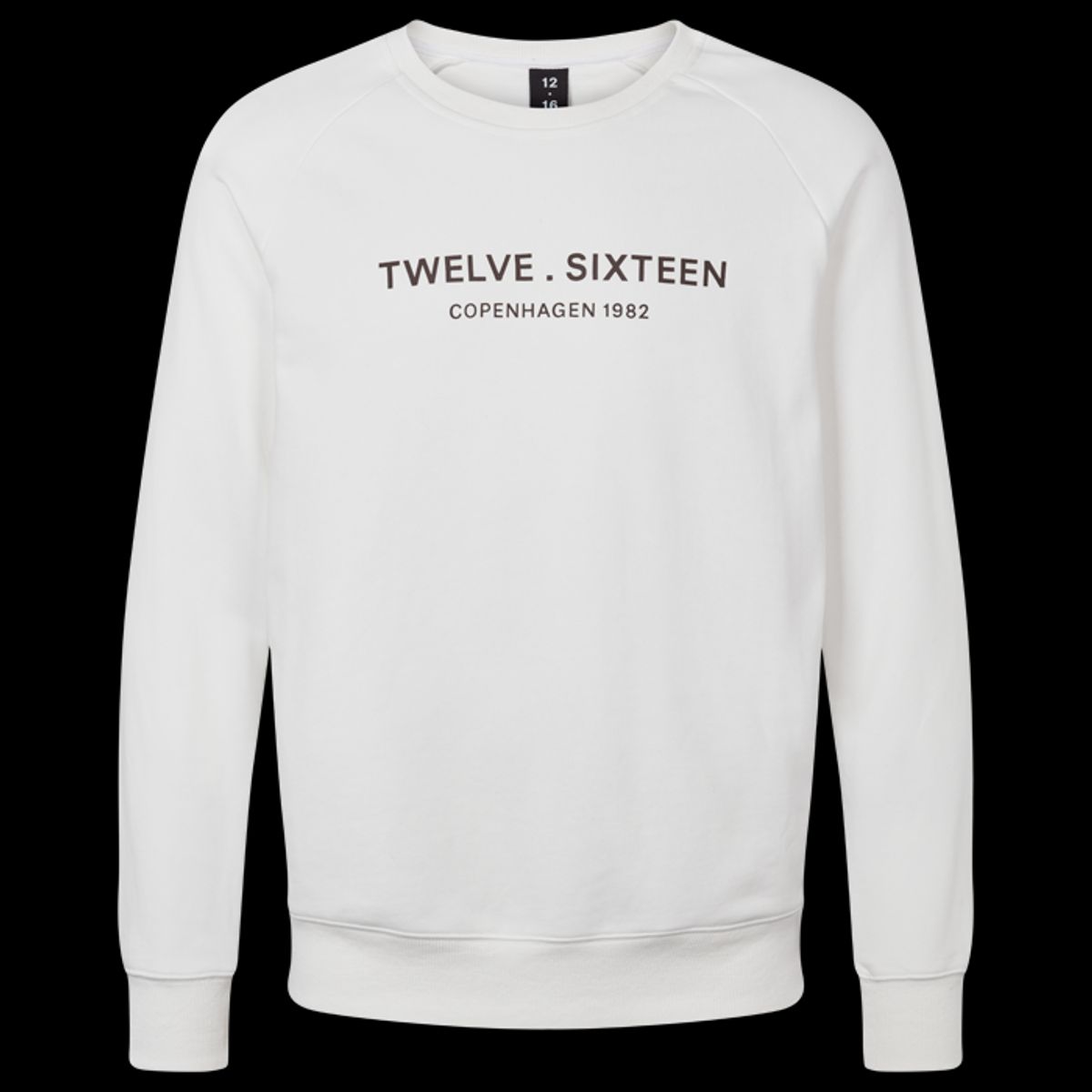 Twelve Sixteen Sweatshirt Sand Brown 100% Bomuld - Small / White