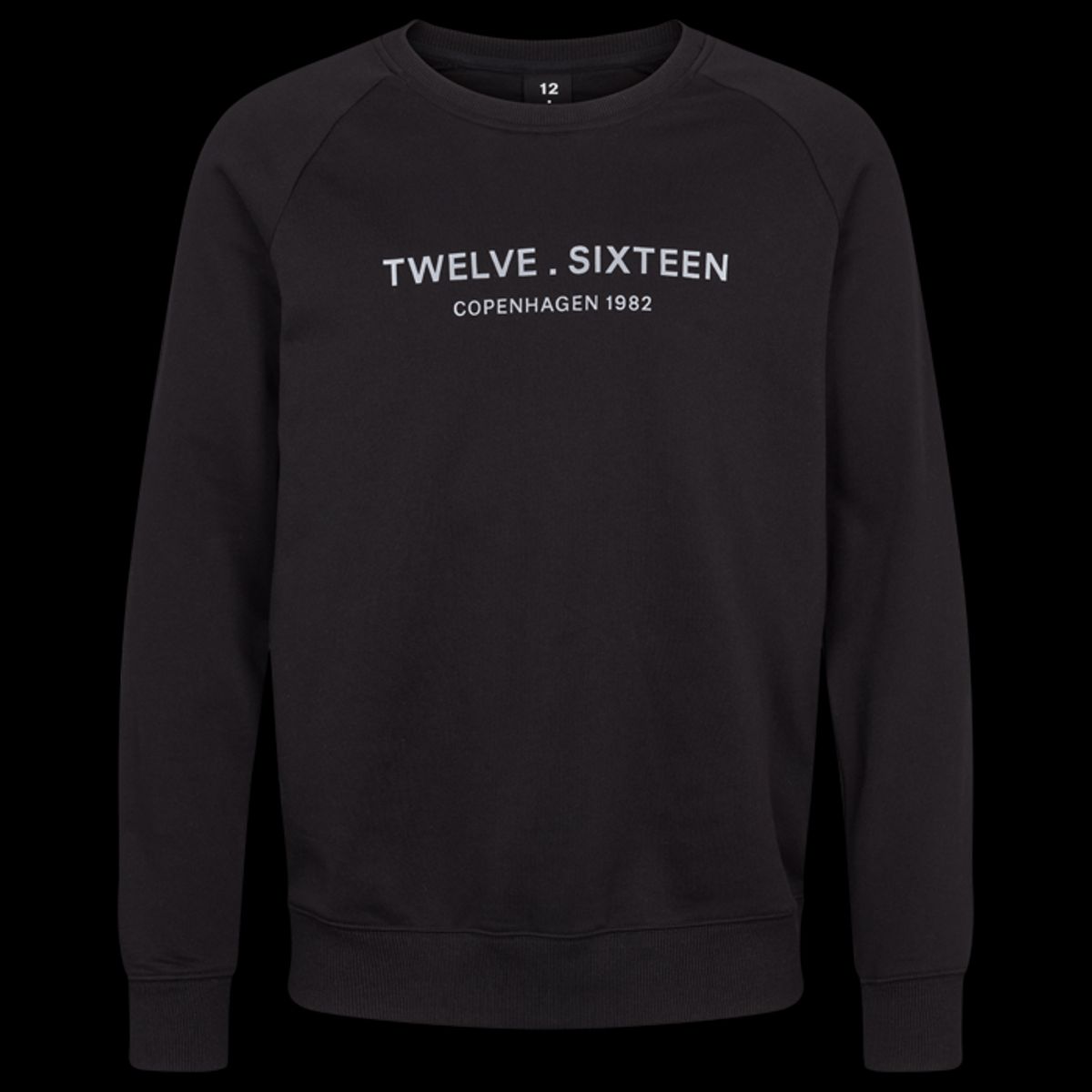 Twelve Sixteen Sweatshirt Sort Bomuld - Medium / Black