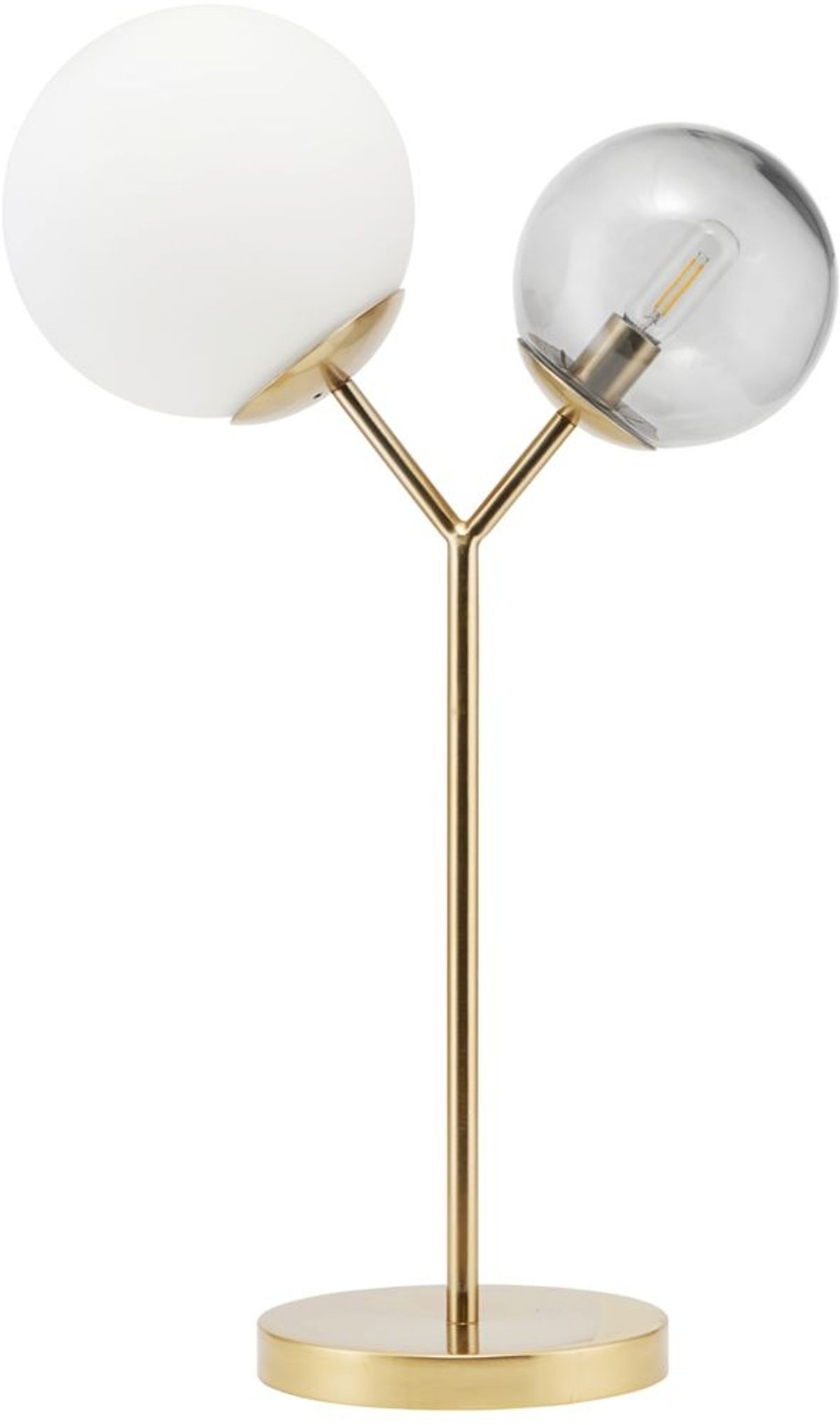 Twice, Bordlampe, messing