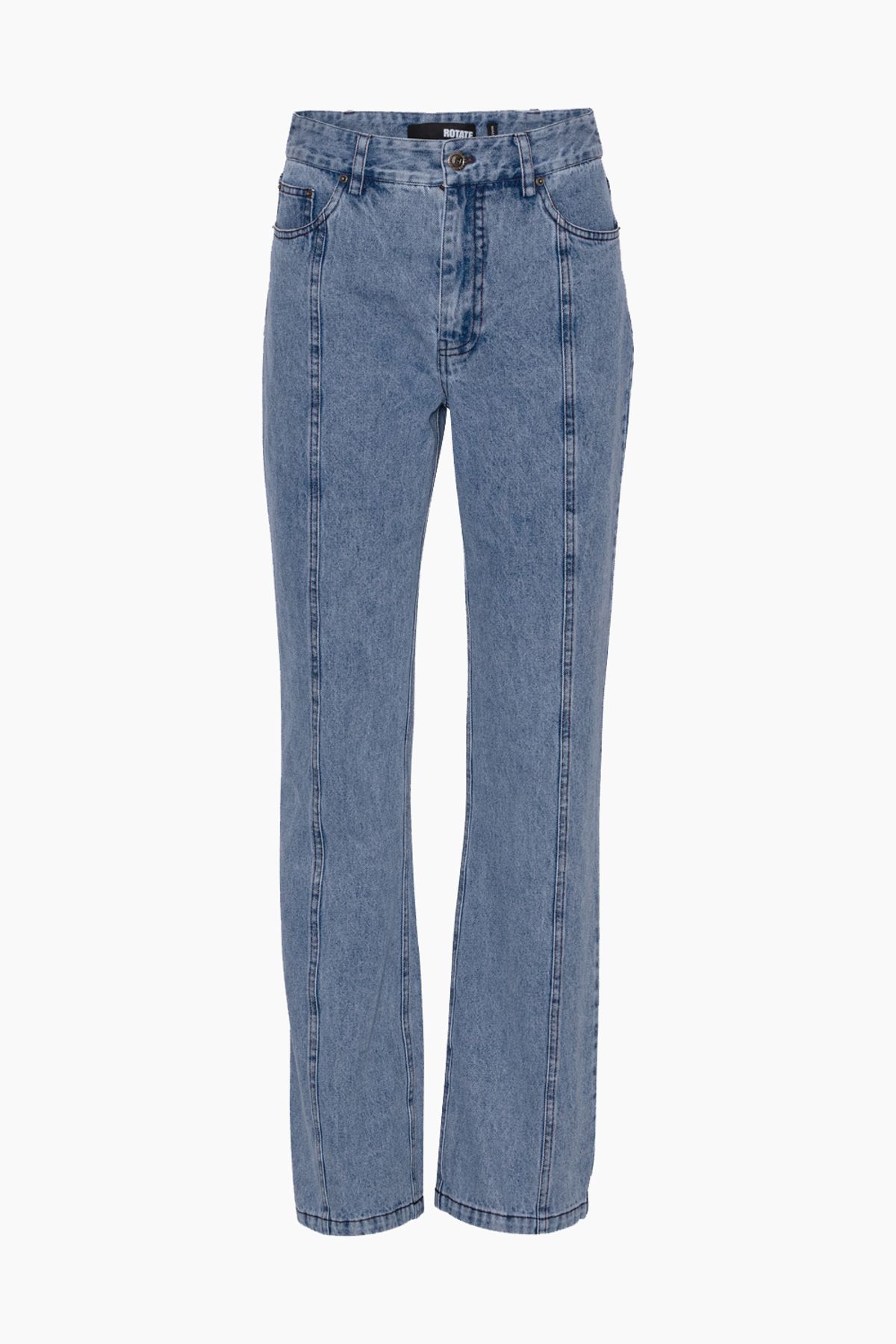 Twill Straight Jeans - Medium Blue Denim - ROTATE - Blå 25