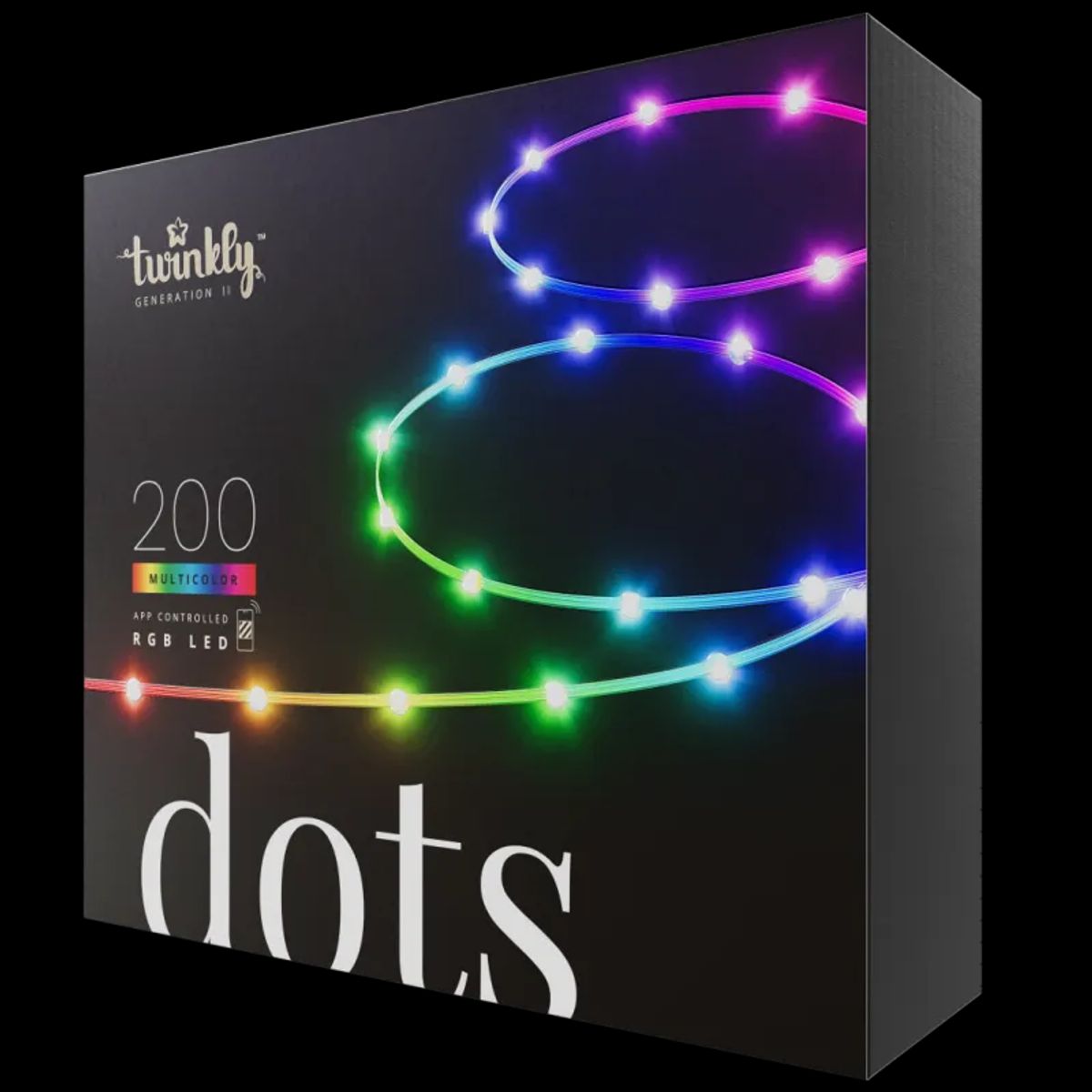 Twinkly Light Dots 200LED RGB 10m Transparent