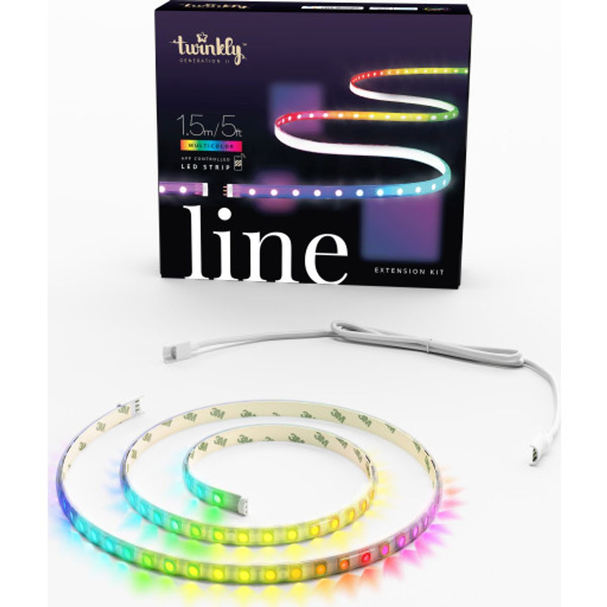 Twinkly Line LED bånd, 1,5 meter, forlængersæt