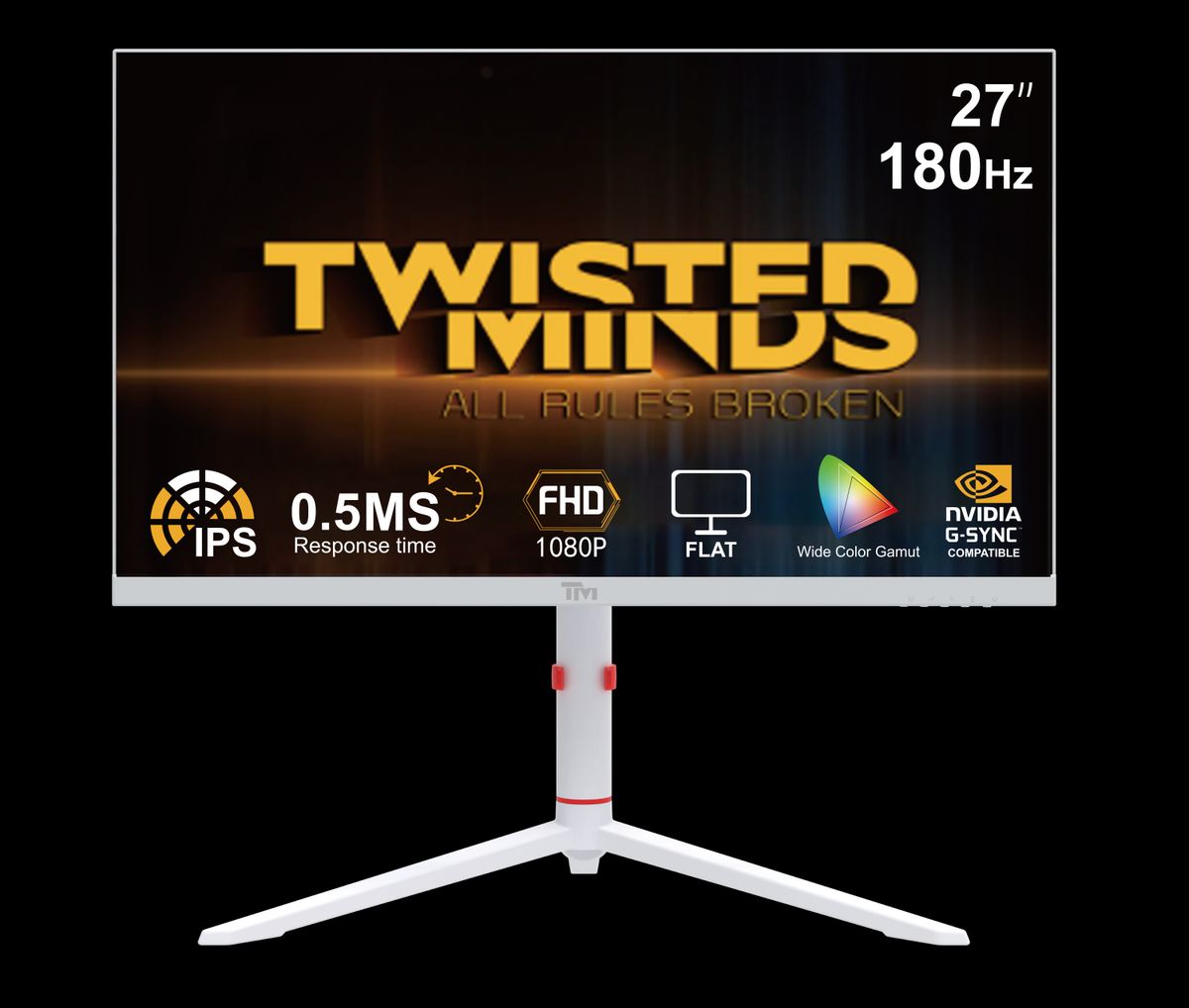 TWISTED MINDS ARTIC PRO SERIES 27" FHD - 180HZ - WHITE