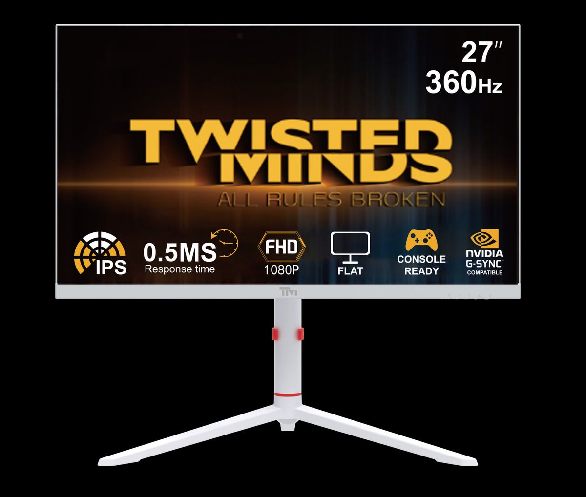 TWISTED MINDS ARTIC PRO SERIES 27" FHD - 360HZ - WHITE