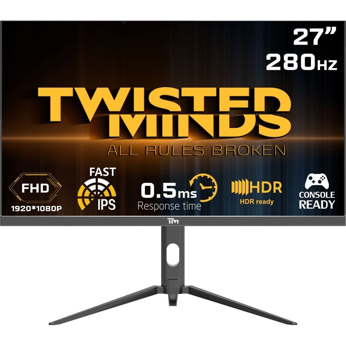 Twisted Minds - Supreme Series Flat 27 Fhd - 280hz 0.5ms Fast Ips Hdmi 2.1 Gaming Monitor