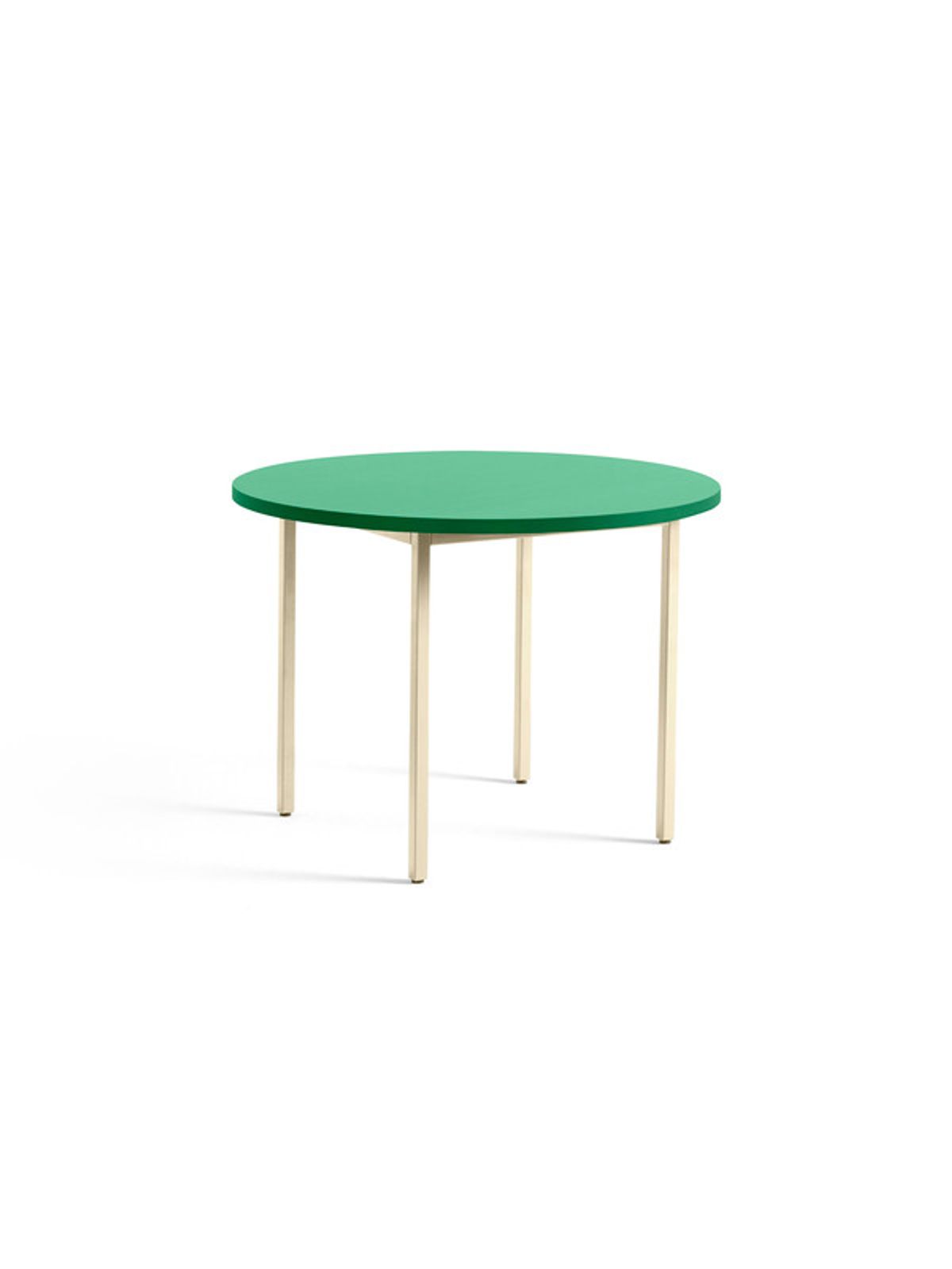 Two-Colour Spisebord Ø105 fra Hay (Green mint, Ivory)