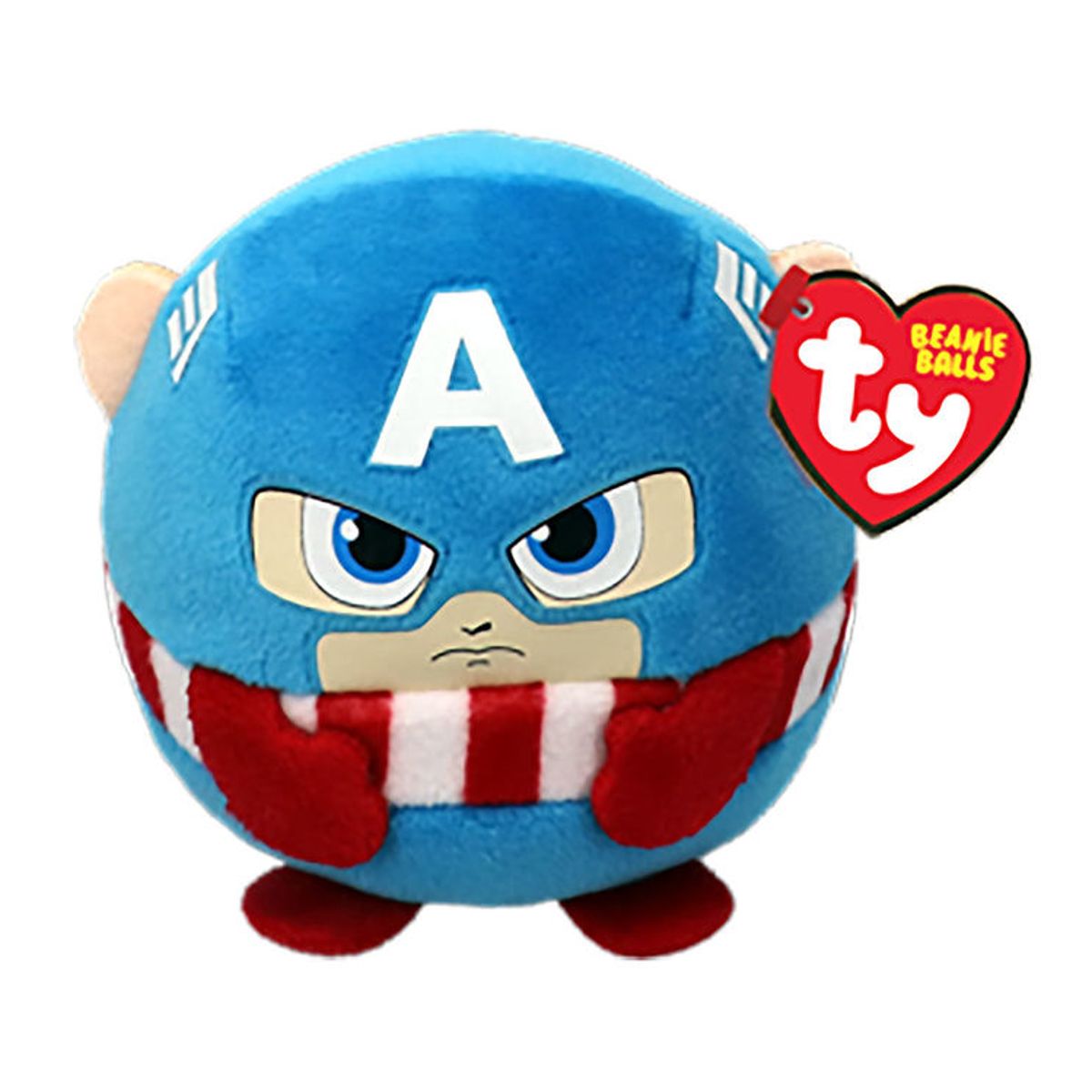 Ty Bamse - Beanie Balls - 9 cm - Marvel Captain America