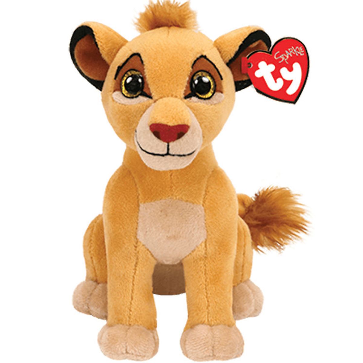 Ty Bamse m. Lyd - Beanie Babies - 18 cm - Disney Simba