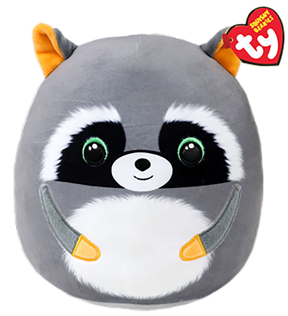 Ty Bamse - Squishy Beanies - 25 cm - Sneaky Racoon