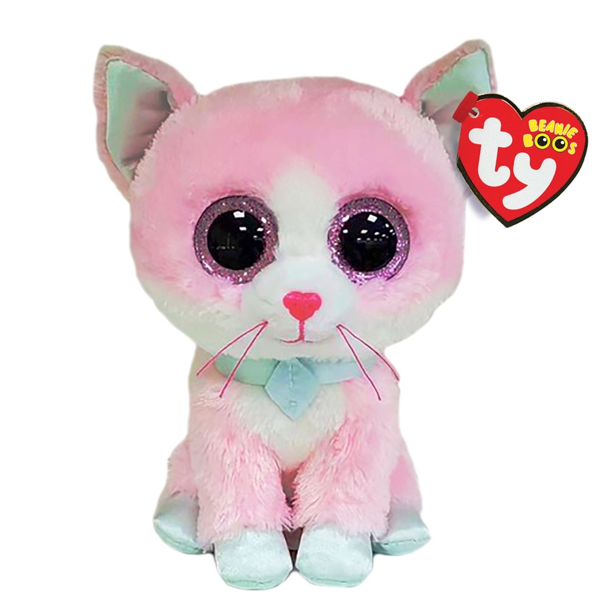 Ty Beanie Boos Fiona lyserød kat 15,5 cm