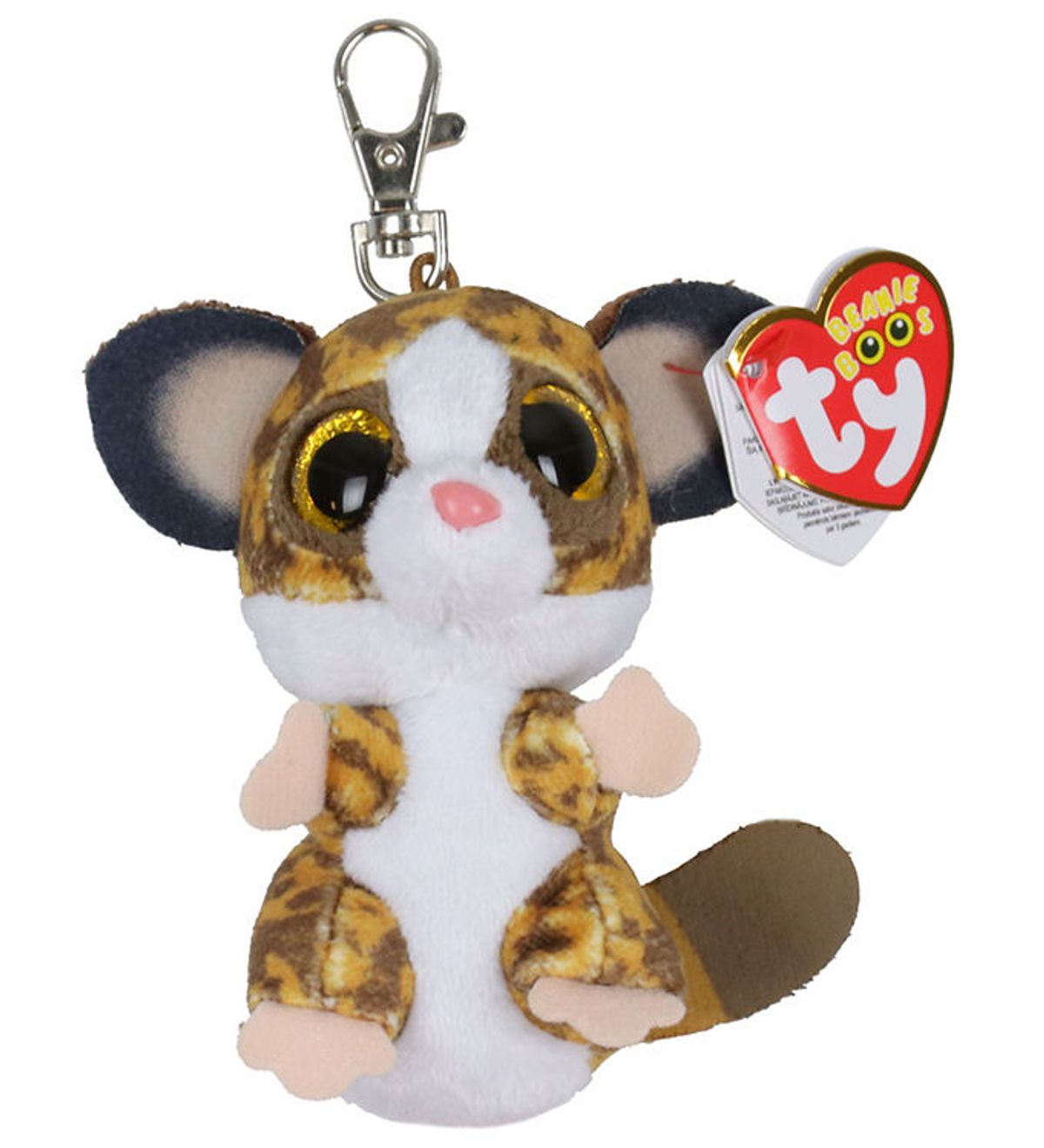 Ty Nøglering m. Bamse - Beanie Boos - 10 cm - Binky