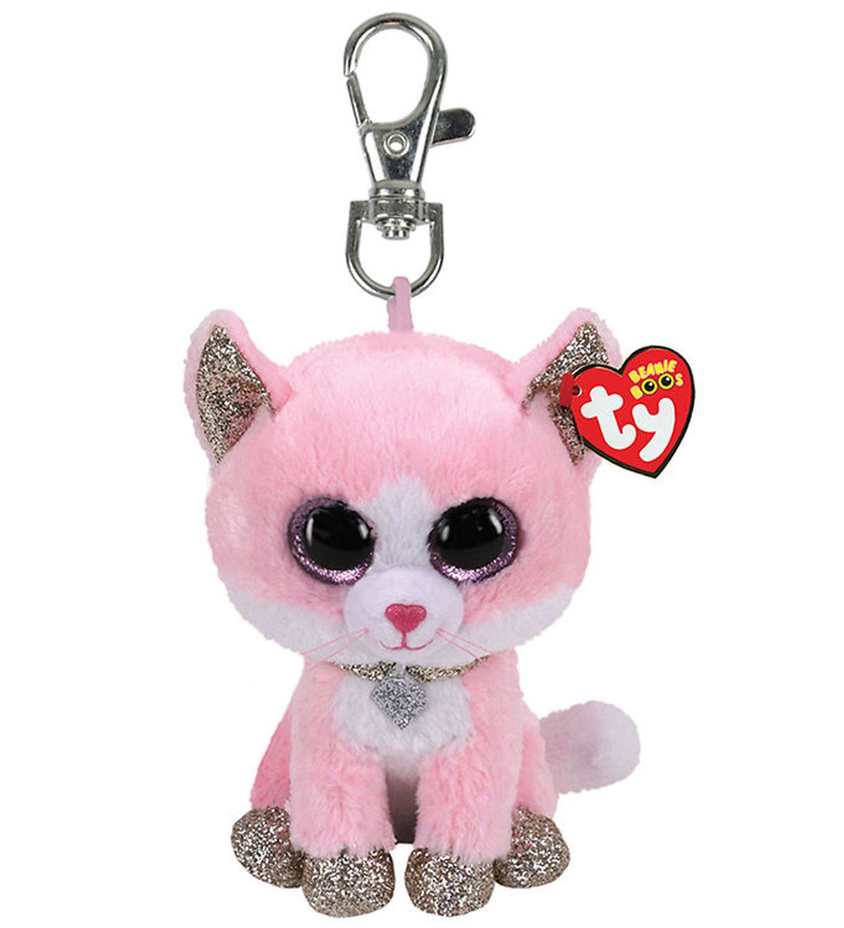 Ty Nøglering m. Bamse - Beanie Boos - 10 cm - Fiona