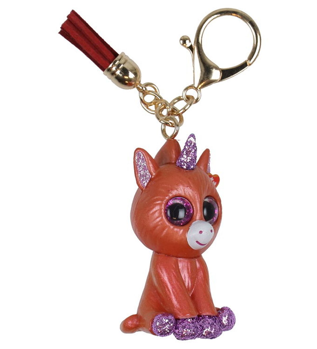 Ty Nøglering m. Bamse - Mini Boos - 6 cm - Sunset