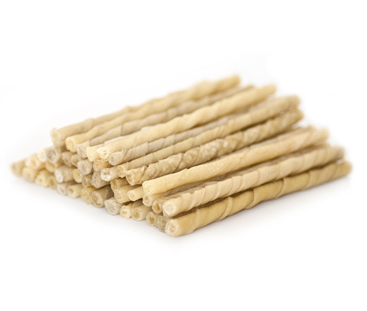 Tyggepinde. Twisted stick natural. 500g.