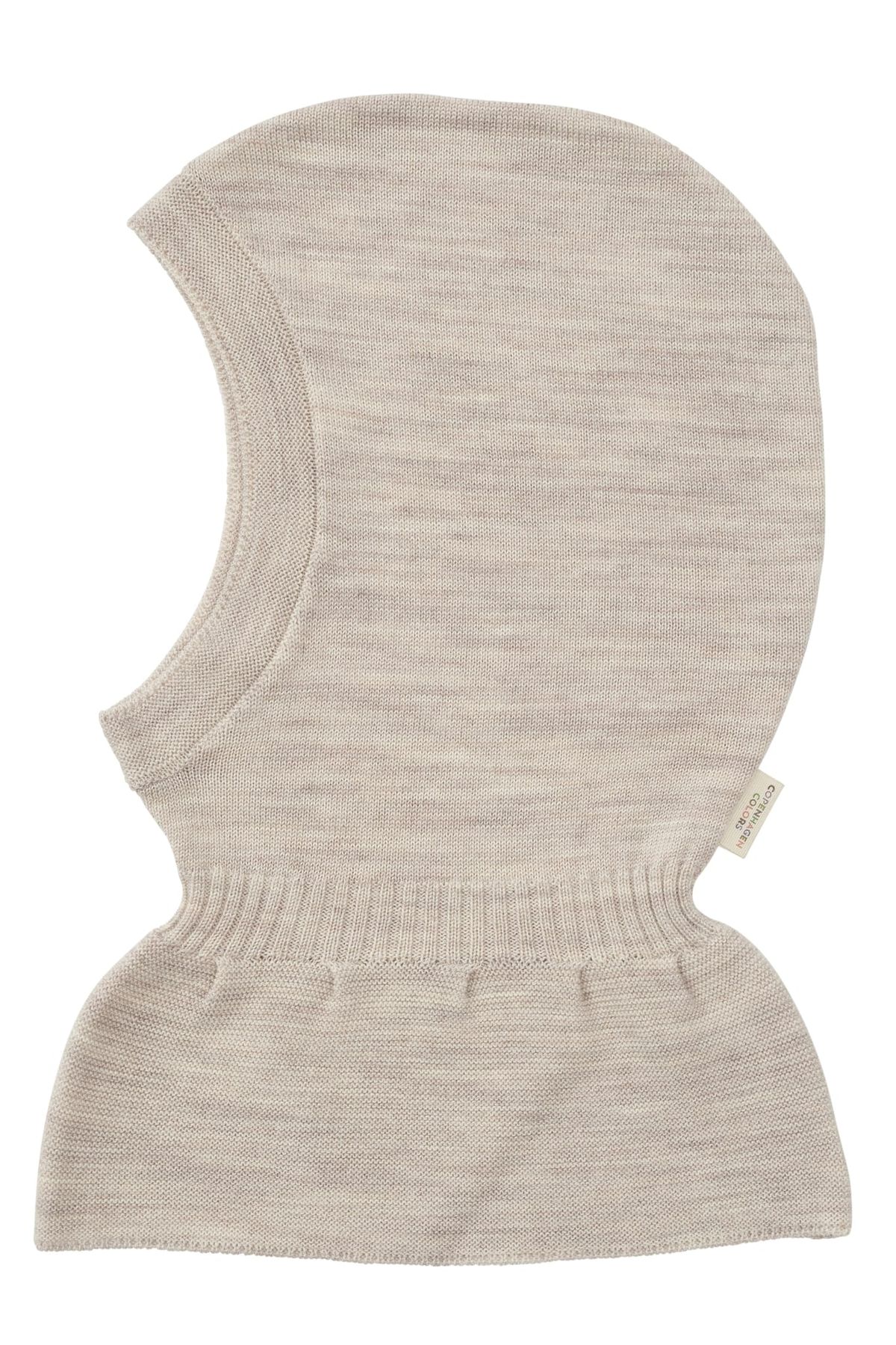 TYNDSTRIKKET ELEFANTHUE I MERINOULD - PALE CREAM MELANGE - PALE CREAM MELANGE / 36-38/0-1M