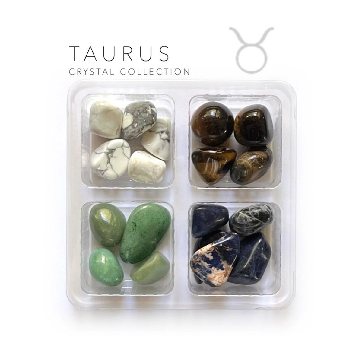 TYREN / TAURUS (20 APRIL - 21 MAJ) - STJERNETEGNETS KRYSTAL KIT - Stjernetegn - CRYSTAL GRIDS - StudioBuus