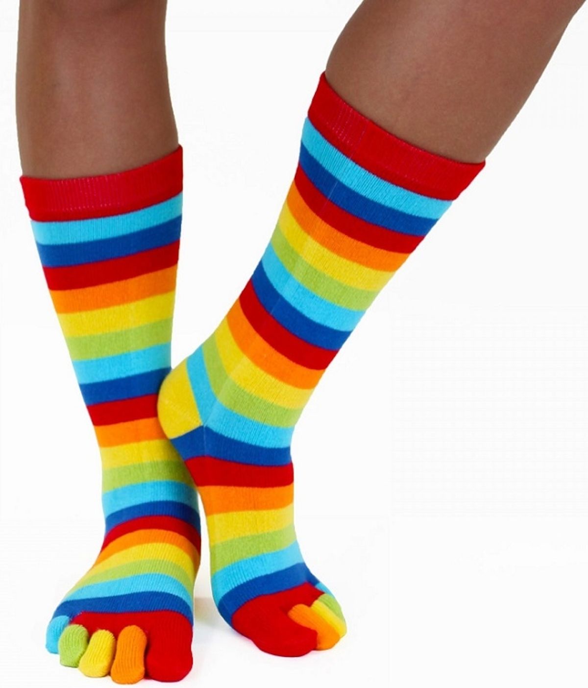 Tåsokker, ToeToe Essential Mid-Calf Rainbow