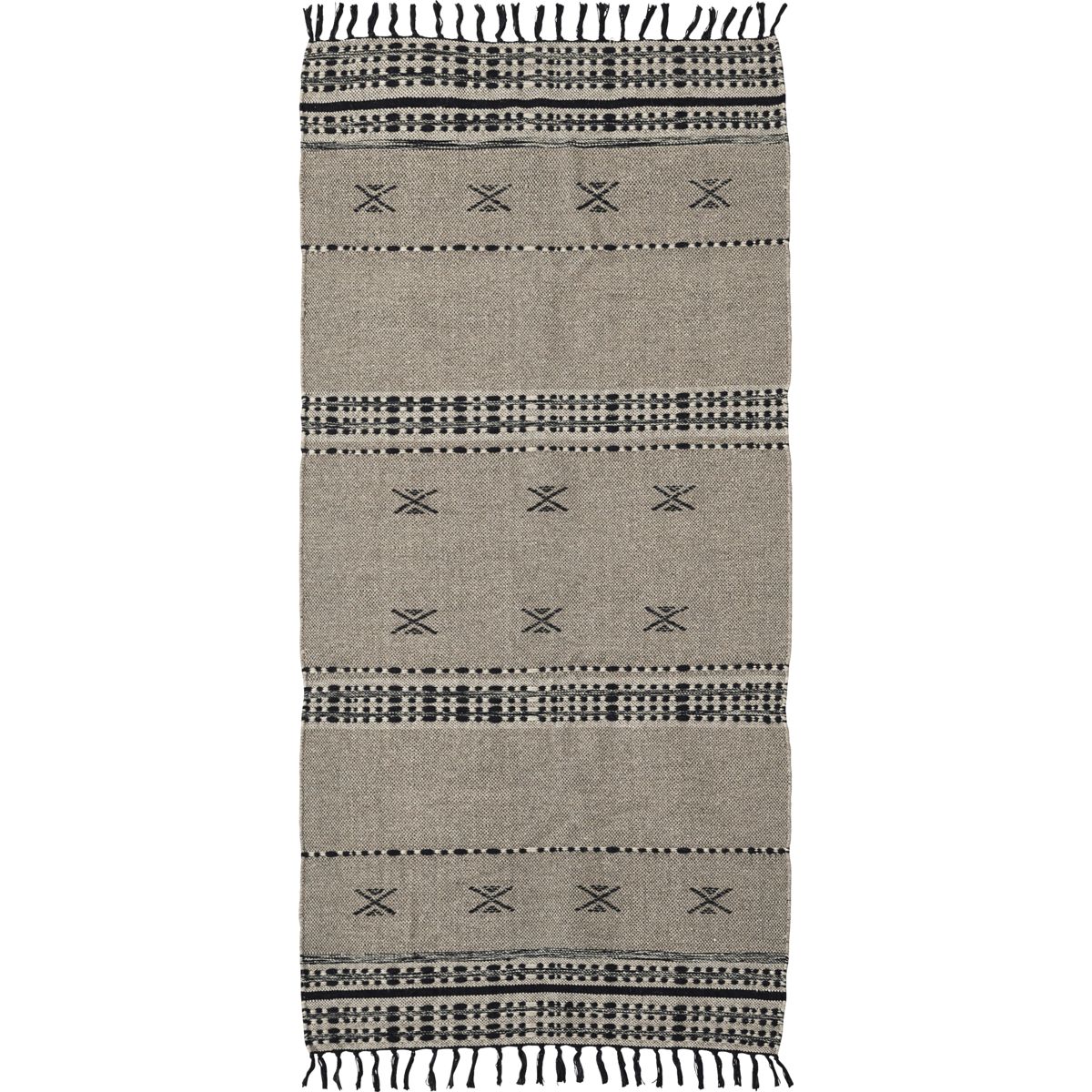 Tæppe, HDCros, Sand - Sand / Wool , Cotton / l: 200 cm, w: 90 cm