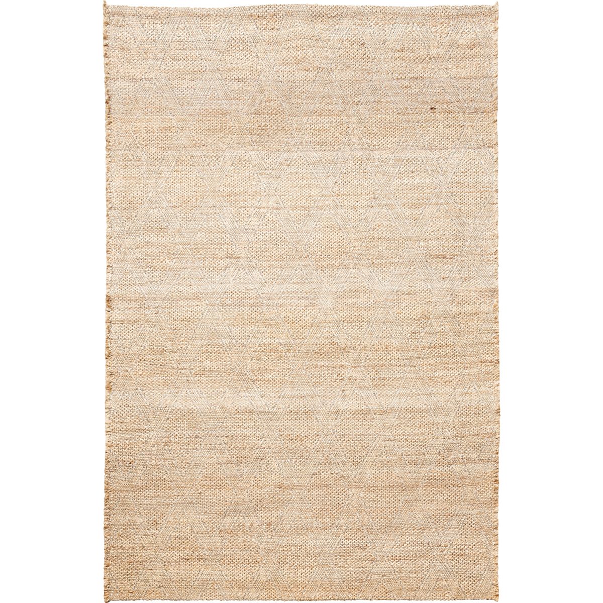 Tæppe, HDMara, Nude - Nude / Jute , Latex , Cotton / l: 200 cm, w: 300 cm