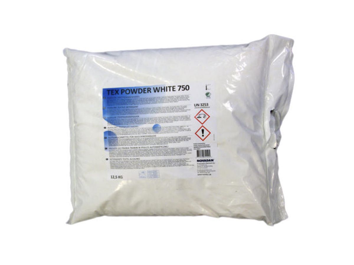 Tøjvask Pulver Tex Powder 750 Uden Parfume 12,5 kg