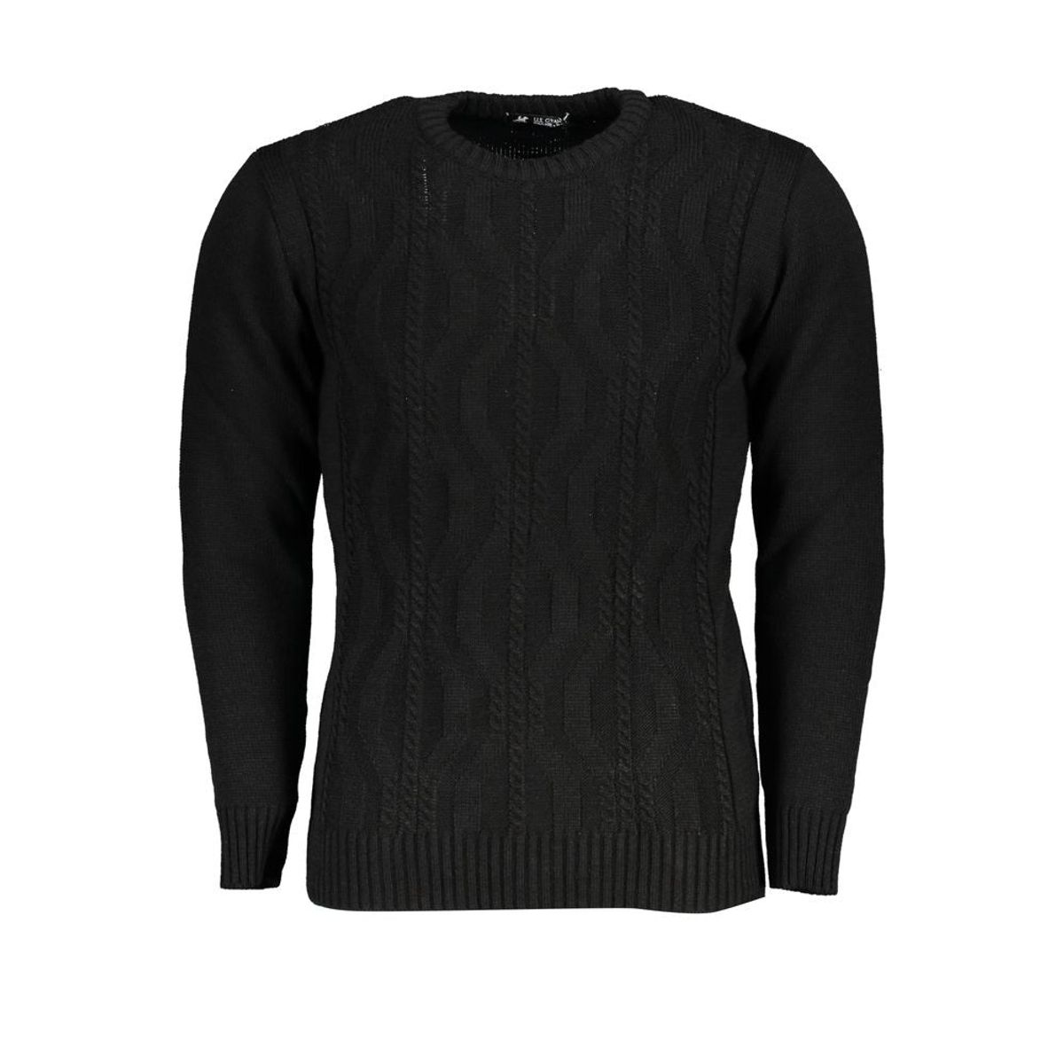 U.S. Grand Polo Black Fabric Sweater