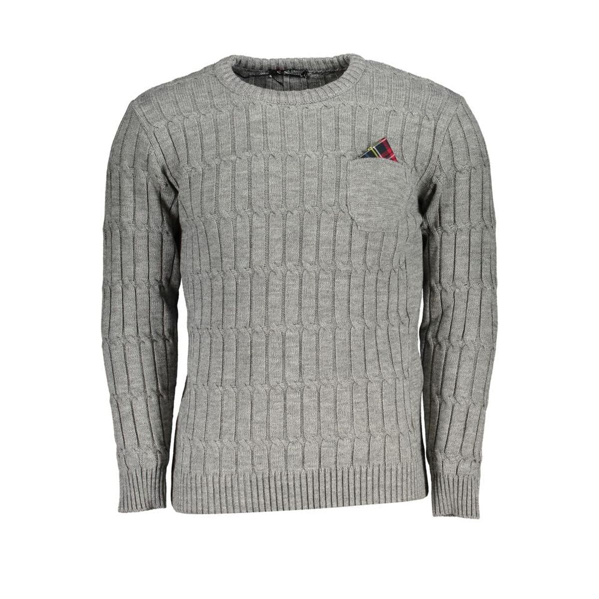 U.S. Grand Polo Classic Twisted Crew Neck Sweater