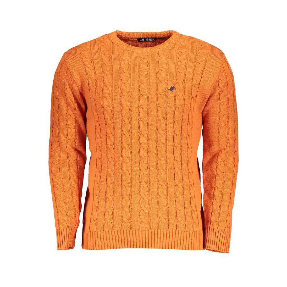 U.S. Grand Polo Orange Fabric Sweater